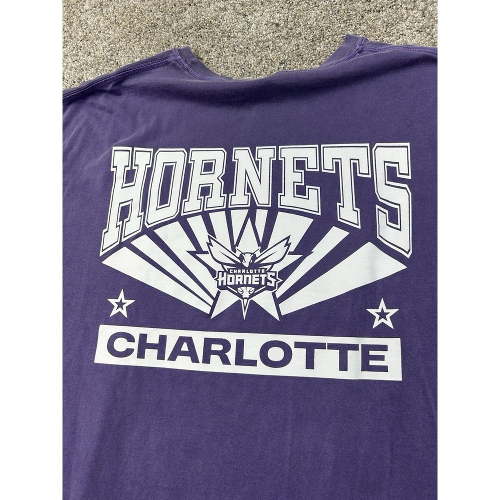 Charlotte Hornets T Shirt Size XL Purple NBA Basketball NEW